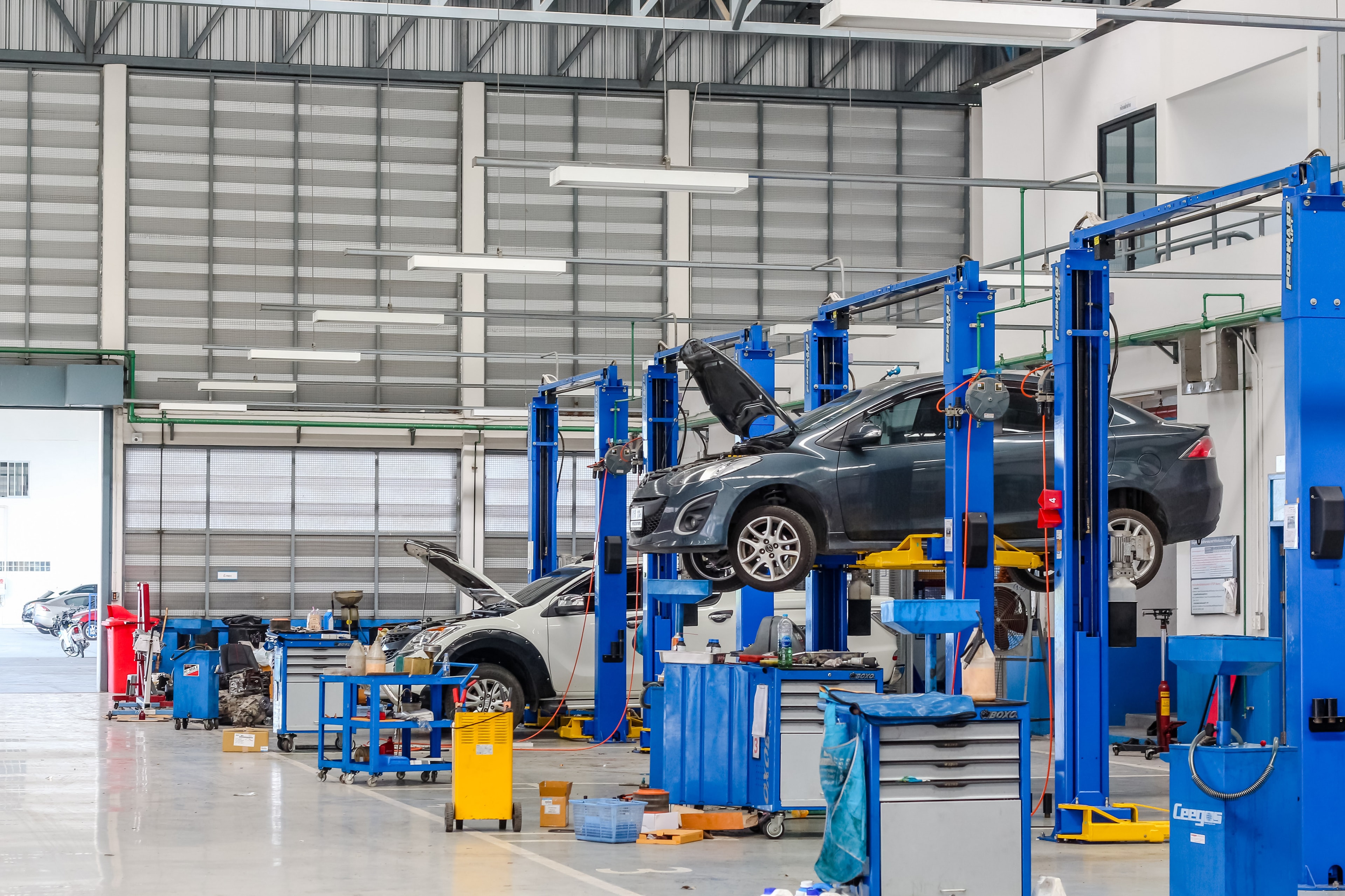 Undercoating application on vehicle frame